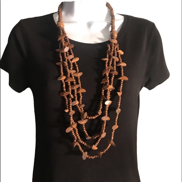 NWT. Sacred Threads Handmade Necklace. GR/PK - Picture 2 of 3